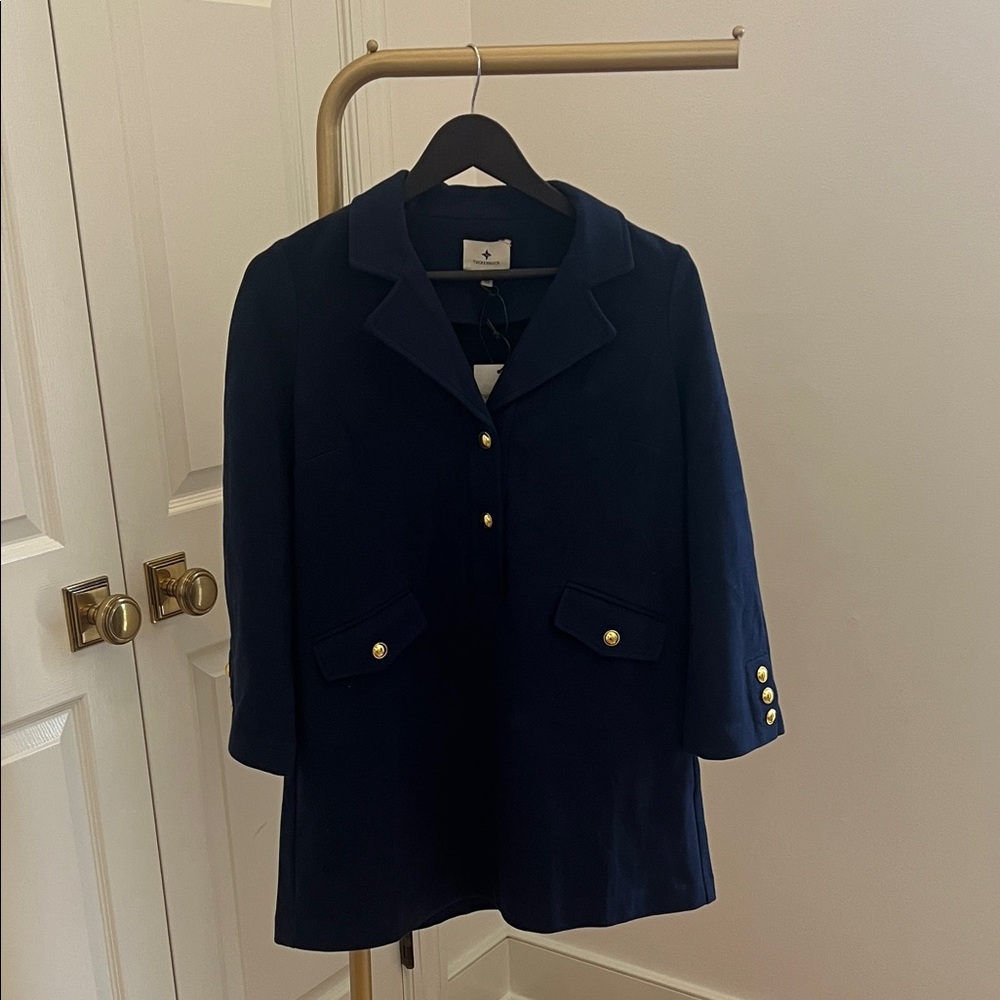 Tuckernuck Navy Blazer with Gold Accents